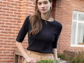 내돈내산 까사렐 24SS NEW 자수 케이블 반팔 니트 4종 베스트 추천 제품