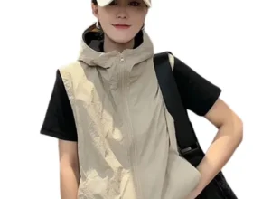 핫딜 메시제이 크로셰 후드집업슬리브리스 니트탑 최고 인기 제품