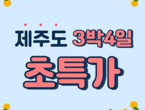 내돈내산 제주여행 3박 4일 가격 비교